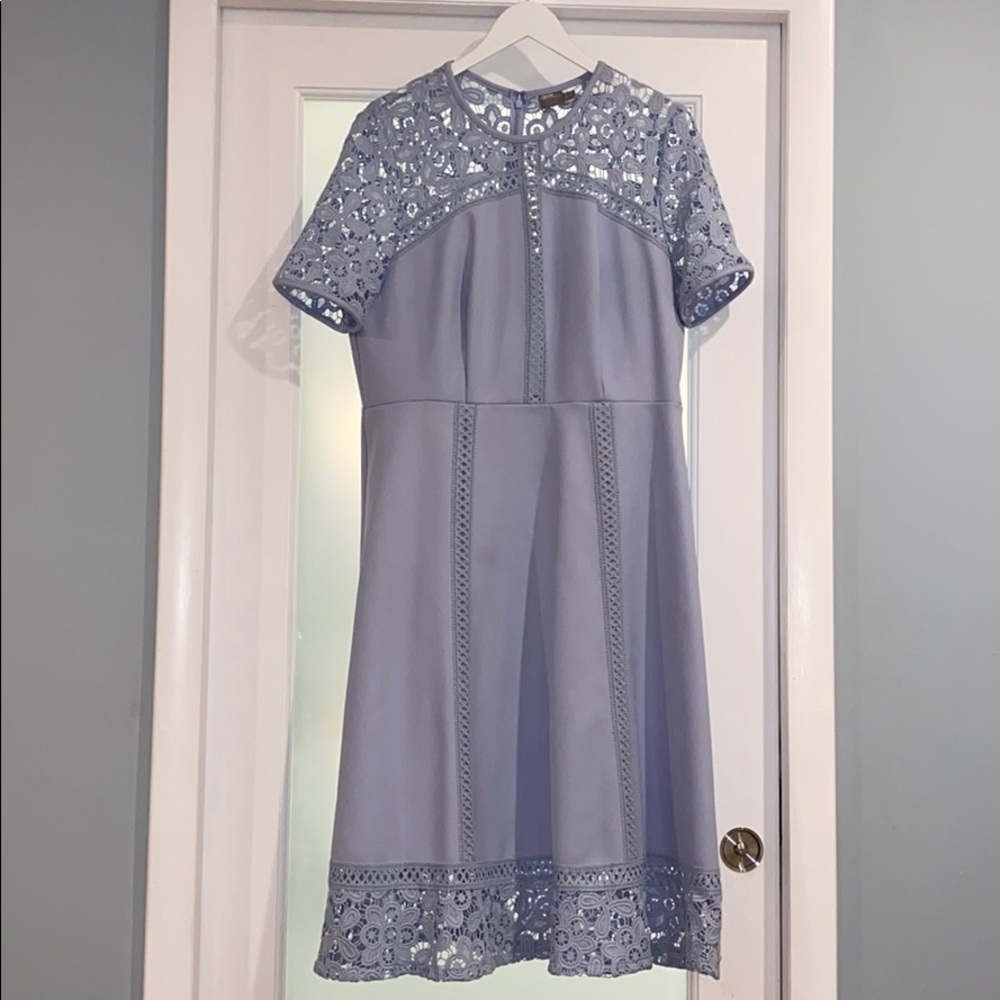 ASOS baby blue dress with lace